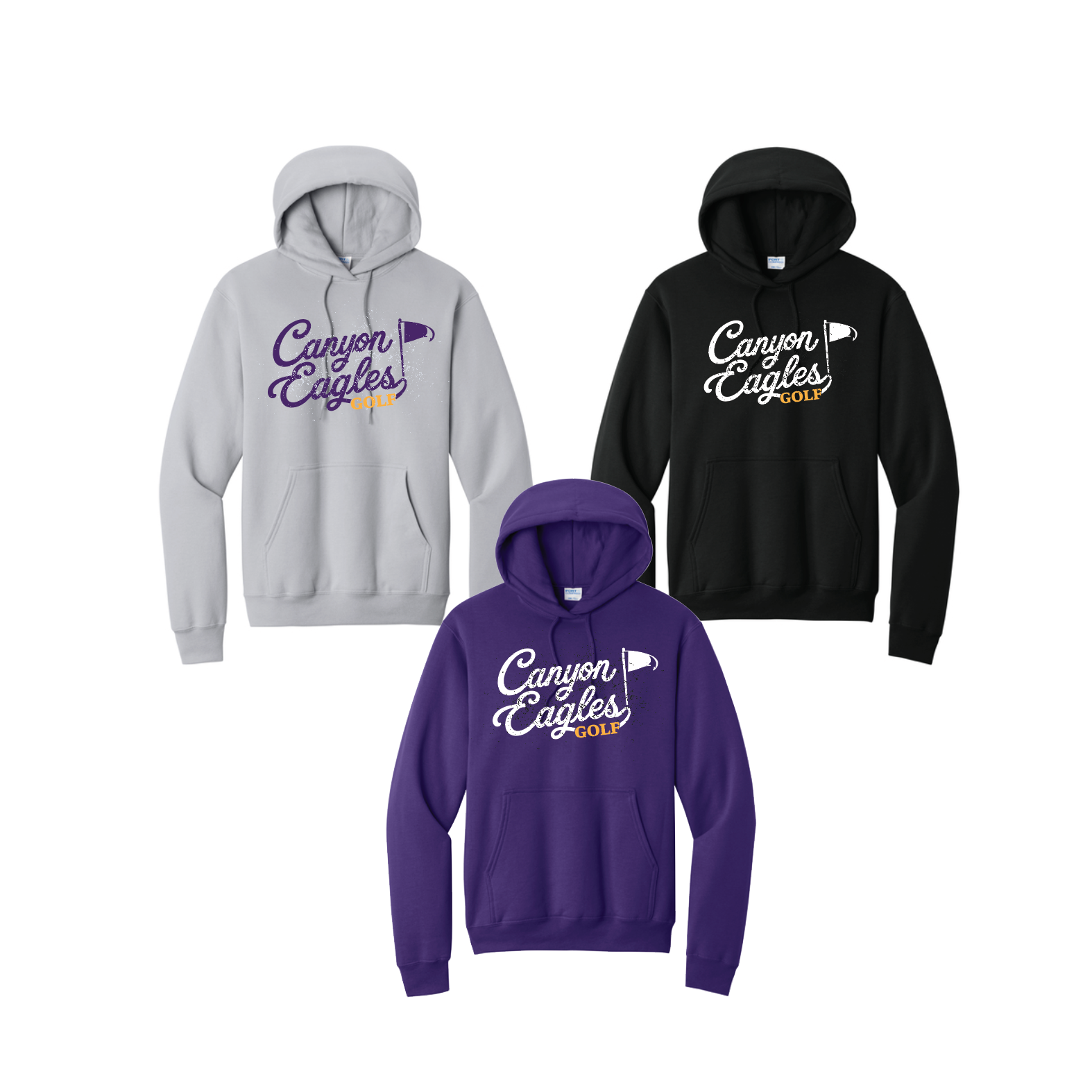 Canyon Eagles Script Hoodie