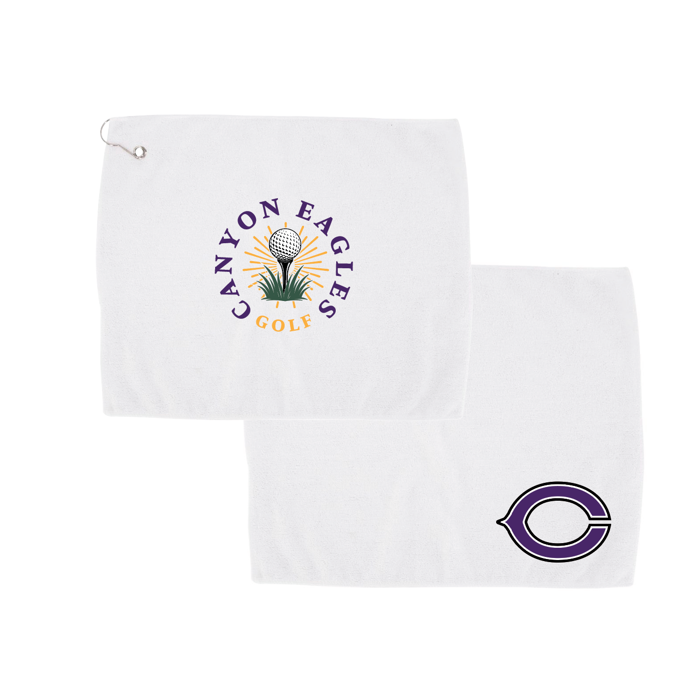 Canyon Golf Towel with Grommet Clip